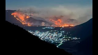 Se registra incendio forestal de grandes dimensiones en Veracruz [upl. by Woermer195]