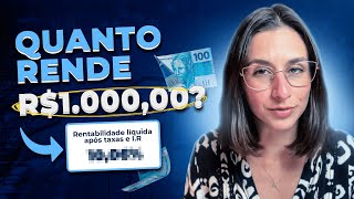 Quanto rende R1000 investidos no Tesouro Direto IPCA Selic e Prefixado Calculadora gratuita [upl. by Juana]