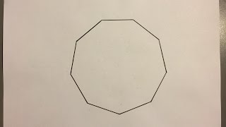 Comment Dessiner Un Ennéagone Nonagone  How To Draw An Enneagon Nonagon [upl. by Meesak]