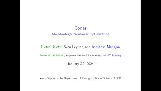 Lecture 33 Cones by Pietro Belotti [upl. by Alemrac]