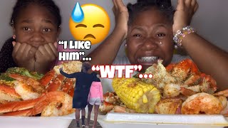 CAUGHT SISTER HANGING OUT WITH A BOY🤦‍♀️😱 SEAFOOD BOIL MUKBANG [upl. by Assyl]