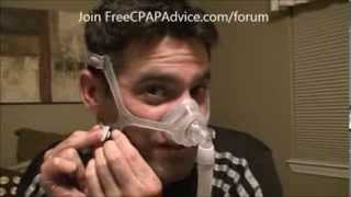 Philips Respironics Wisp Nasal CPAP Bilevel Mask Fitting Review Demonstration FreeCPAPAdvice com [upl. by Lasonde]