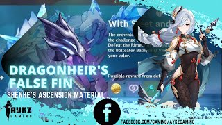 How to unlock Bathysmal Vishaps  Shenhes Ascension material  Dragonheirs False Fin [upl. by Koeninger674]