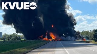 2 critically injured after oil tanker explodes in Lee County [upl. by Nesto]