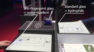 Antifingerprint glass versus standard glass [upl. by Happy261]