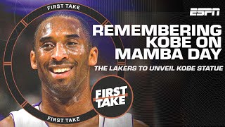 Remembering Kobe Bryant on Mamba Day 💜💛  First Take [upl. by Asert958]