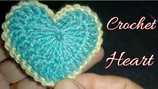 CROCHET AMIGURUMI HEART❤ PADDED HEART  NO SEWING REQUIRED [upl. by Aisela]