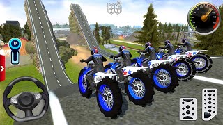 Impossible Police Bike Stunt Driving  US Dirt Bike Racing Simulator 2024  android  ios gameplay [upl. by Hayyim]