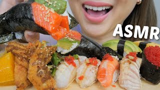 SUSHI ASMR Assorted Aburi Nigiri Sockeye Avocado Cone with Soft Shell Crab Legs No Talking  NE [upl. by Omlesna913]