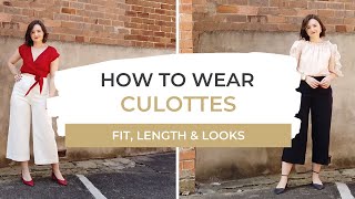 How To Wear Culottes  Fit amp Length  SpringSummer LOOKBOOK [upl. by Ayahsey]