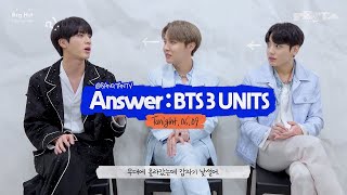 2020 FESTA BTS 방탄소년단 Answer  BTS 3 UNITS Jamais Vu Song by Jin amp jhope amp Jung Kook [upl. by Adnawal]