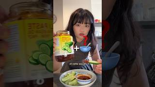 la MEILLEURE façon de manger du concombre 🥒 recette sauce thaïlandaise shortswithzita shorts [upl. by Yerrot663]