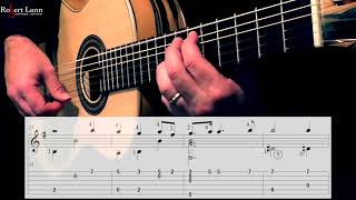 DIDOS LAMENT Dido and Aeneas  Henry Purcell  Full Sheet MusicTAB  Classical Guitar [upl. by Cate]