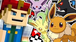 Minecraft  BATTLING ALL OF THE EEVEES  Pokemon Craft [upl. by Grannias]