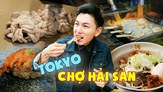 🇯🇵Chợ hải sản ở Tokyo xếp hàng quá mệt nhưng nhiều món ngon Du lịch ẩm thực Nhật Bản 8 [upl. by Nylrehc836]