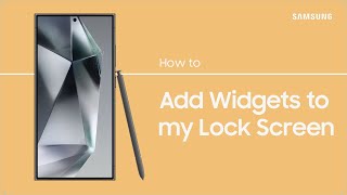 Adding Widgets to the Lock Screen on my Galaxy Device [upl. by Vinson]