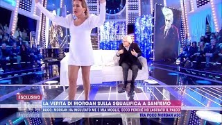 Live non è la dUrso 2020  Vittorio Sgarbi guarda sotto la gonna di Barbara [upl. by Sokin494]