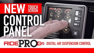 Take Control of Your Air Suspension  RidePRO E5 Digital Touch Screen Air Ride Control System [upl. by Faletti]