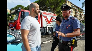 Scandicci incendio sterpaglie vicino alle abitazioni sul posto Vigili del Fuoco e Carabinieri e 118 [upl. by Cathleen]