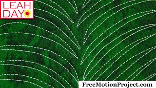 Free Motion Quilting Grass Channel  Perfect for Landscape Quilts [upl. by Ocirrej428]