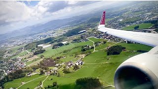 Norwegian Air Shuttle 737800 Stavanger Sola SVG  Oslo Gardermoen OSL TakeoffCruiseLanding [upl. by Notslah]