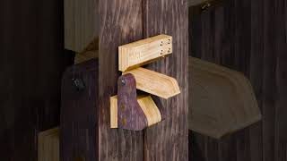 Simple DIY Wooden AutoLock Door Latch [upl. by Jedthus]