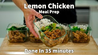 Make 5 Meals In 35 Minutes With This Lemon Chicken Meal Prep [upl. by Pardew]