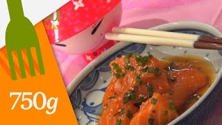 Recette de Sashimi de saumon  750g [upl. by Wettam]