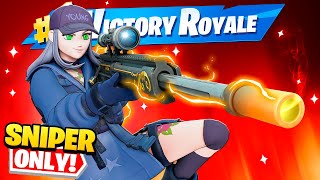 The SNIPER ONLY Challenge In Fortnite [upl. by Idoj277]