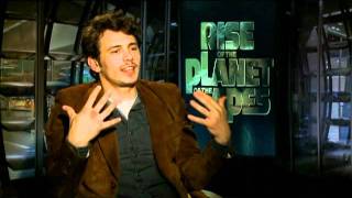 James Franco Andy Serkis and Freida Pinto Interview for RISE OF THE PLANET OF THE APES [upl. by Devland]