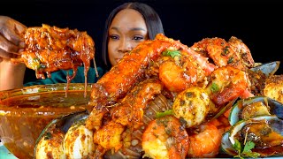 KING CRAB SEAFOOD BOIL MUKBANG  DESHELLED  SEAFOOD BOIL MUKBANG  Seafood  Mukbang [upl. by Ettesil774]