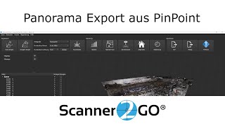 Panorama Bild Export aus PinPoint  Scanner2GO [upl. by Annabela358]