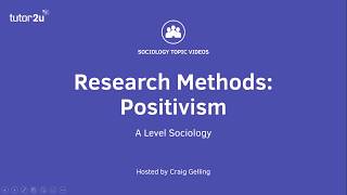 Research Methods Positivism Sociology Theory amp Methods [upl. by Fields]