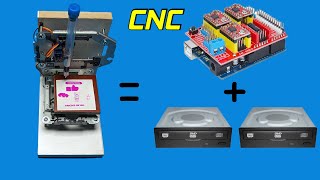 How to make mini CNC plotter using Old DVD Drives [upl. by Ness]