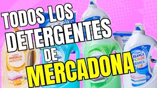 🛒 MERCADONA 🛒  LOS PONGO A PRUEBA TODOS LOS DETERGENTES SUPER REVIEW [upl. by Pavkovic]