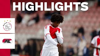 Highlights Ajax O18  AZ O18  Competitie [upl. by Llevart]