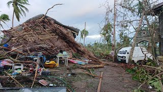 Typhoon OdetteRai December 16 2021Ubay Bohol 1125 am [upl. by Nalac]