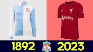 Levoluzione del Liverpool Kit 202223  Tutte le maglie da calcio del Liverpool nella storia 2022 [upl. by Thora]