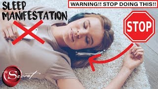 Why Manifest While You Sleep Meditation and Hypnosis DOES NOT WORK STOP DOING THIS NOW [upl. by Steddman]