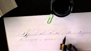 Writing with Walkers Copperplate Ink II [upl. by Connelly]