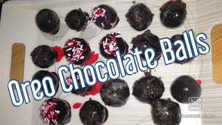 How To Make Oreo Chocolate Balls Recipe  3 Ingredients Oreo Chocolate Balls Recipe [upl. by Ezar496]