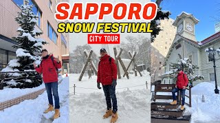 SAPPORO CITY TOUR  SAPPORO SNOW FESTIVAL [upl. by Aixela]