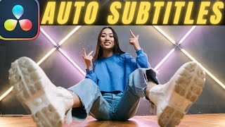 How to add AUTOMATIC SUBTITLES in Davinci Resolve Studio  Tutorial [upl. by Aneeram]