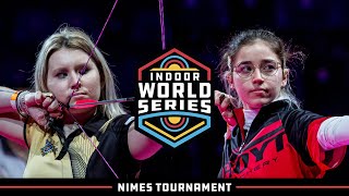 Andrea Munoz v Oceane Halna – compound women U21 bronze  2022 Nimes Tournament [upl. by Hgeilyak]