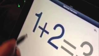 Myscript Calculator App Demo at CES 2013  Video [upl. by Otrebire]