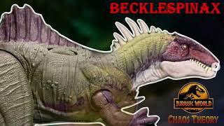 Jurassic world Chaos Theory battle roar becklespinax and epic attack Spinosaurus toy [upl. by Lednic]