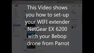 WIFI range extender setup for NetGear EX 6200 [upl. by Aneelas]