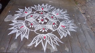 padi kolam for friday with 5 to 3 Dots 🌹padi kolam 🌹 margazhi matha kolam 🌹 [upl. by Sanfred]