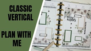 Happy Planner Classic Vertical  Plan with Me  Jan 15  Jan 21  ​⁠Winter Florals Volume 3 [upl. by Naud]