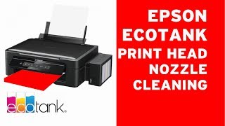 Epson ECOTANK print head cleaning clogged nozzles 🛠💉 [upl. by Rairb75]